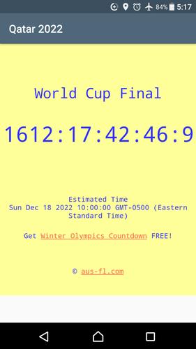 2022 World Cup Countdown