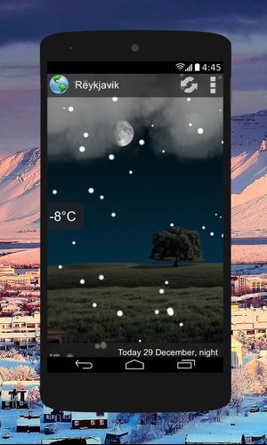 Animated Weather Widget, Clock