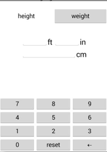 Height & Weight Converter