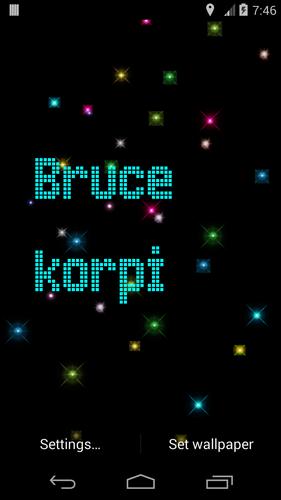 LED Name Wallpaper