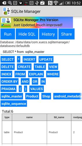 SQLite Manager