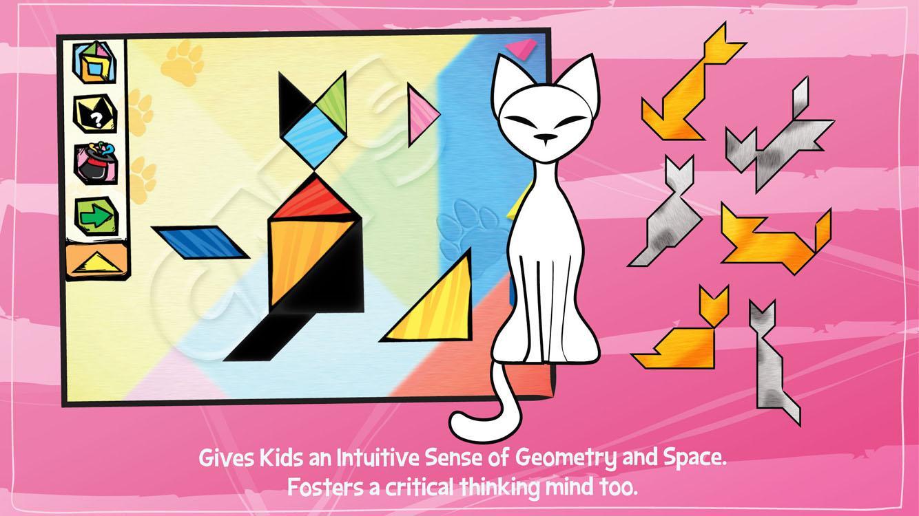 Kids Tangram Puzzles: Cats