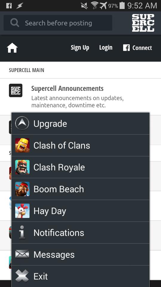 Forum App for Supercell