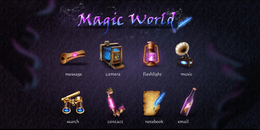 Magic World GO Launcher Theme