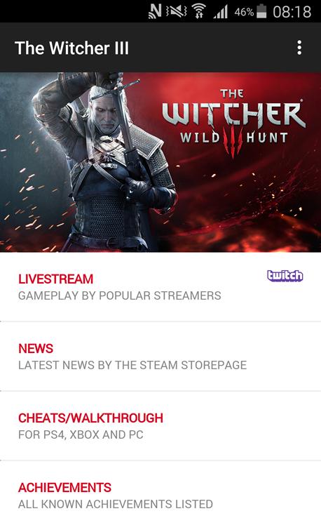 The Witcher 3 App (outdated)