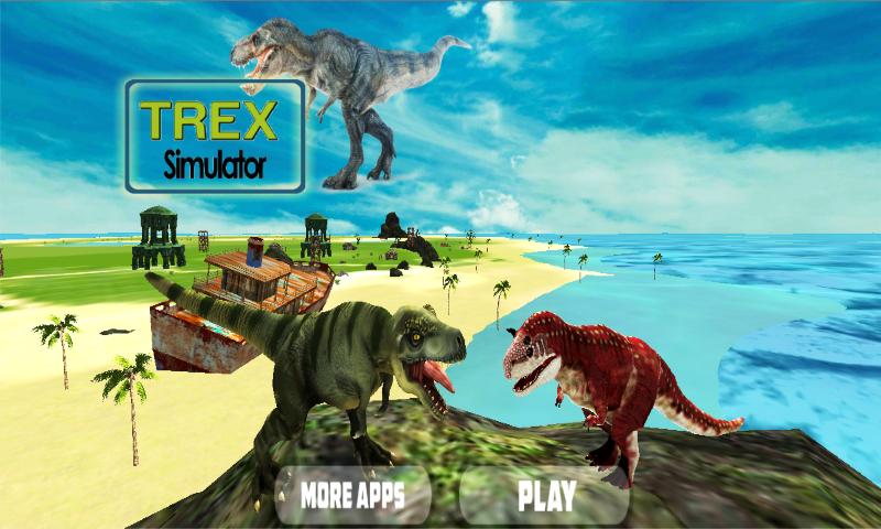 TRex Jurassic Dinosaur Sim 3D