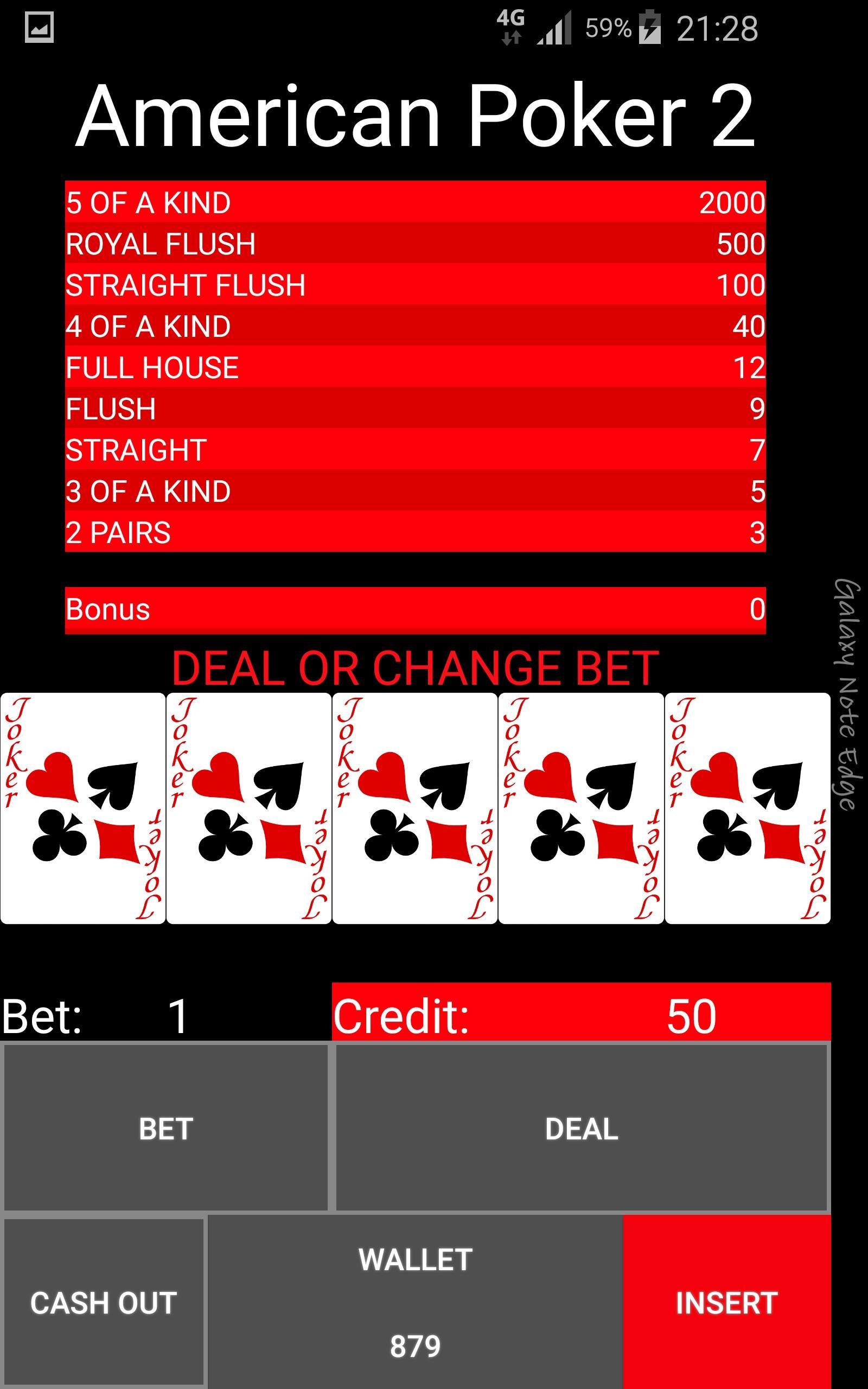 American Poker 2 Beta