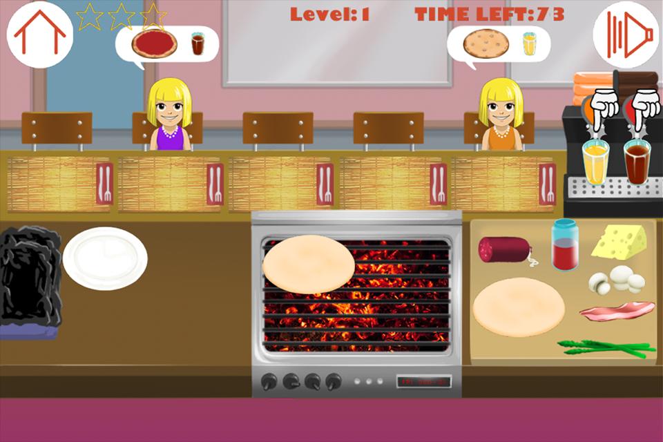 Pizza cooking game