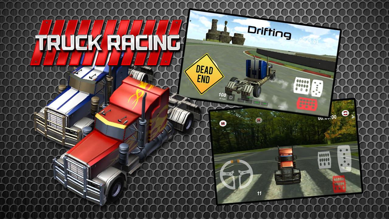 3D Highway Truck Race Game