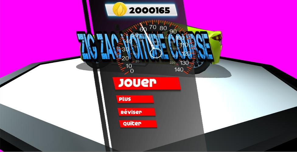 Zig Zag Voiture Course