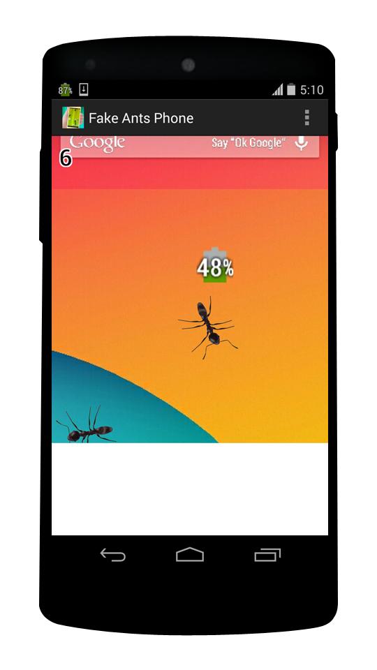 Fake Ants In Phone