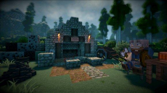 Carte RPG du continent Minecraft Cassentia