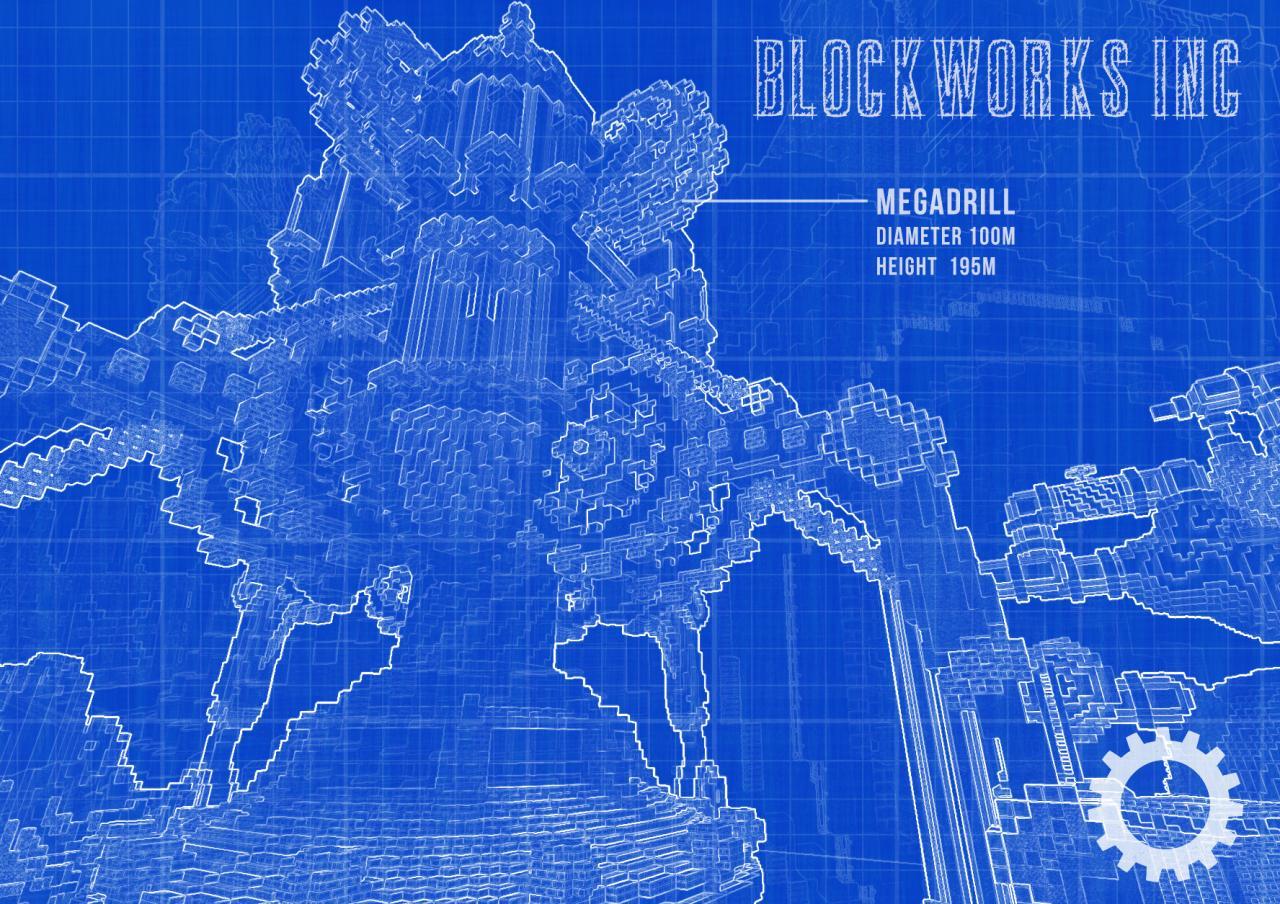 【Minecraft Building Map】BlockWorks Inc. Block Construction Factory