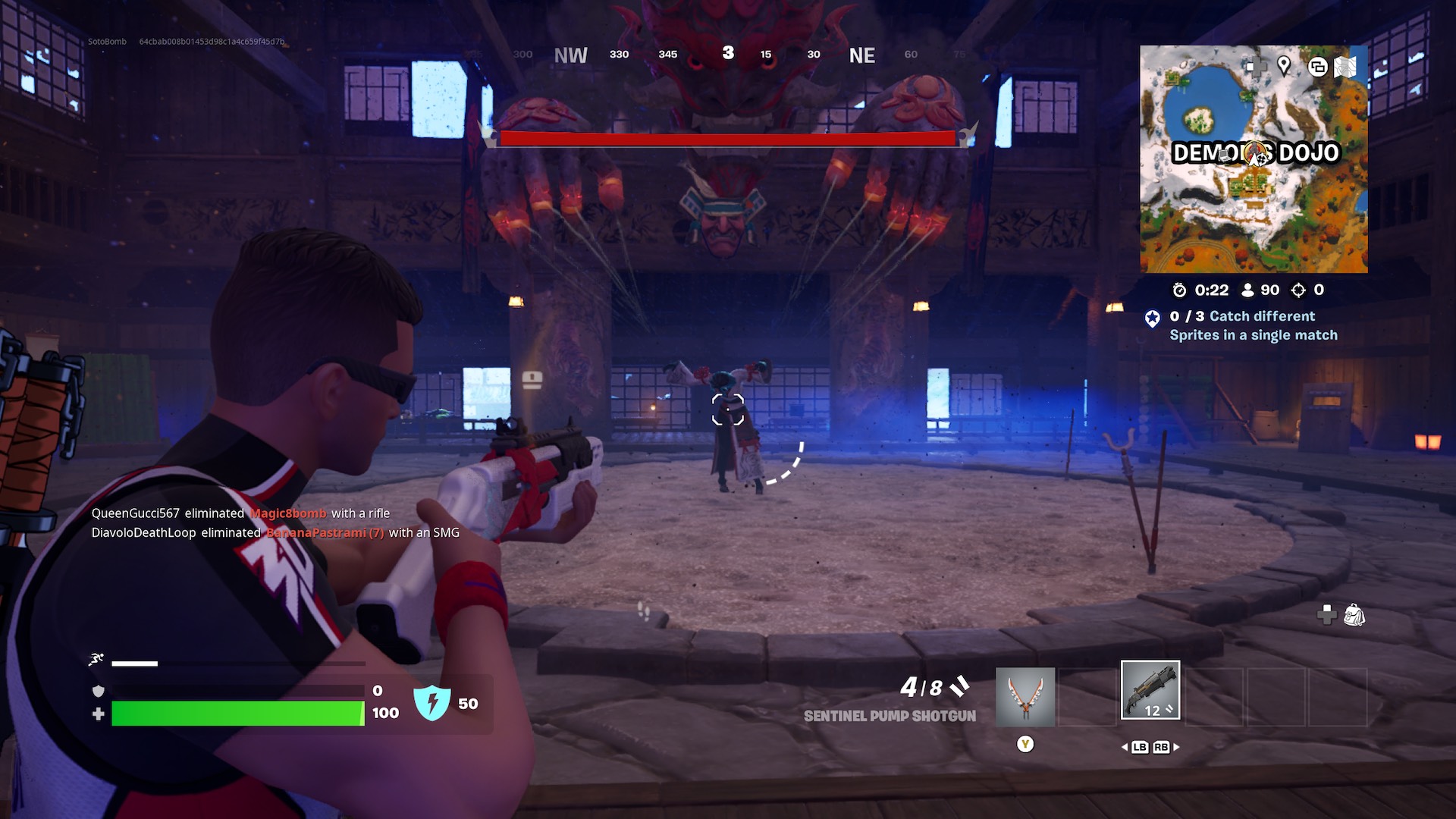 Como encontrar e danificar demônios no Fortnite Capítulo 6, temporada 1