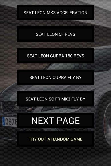 Engine sounds of Leon