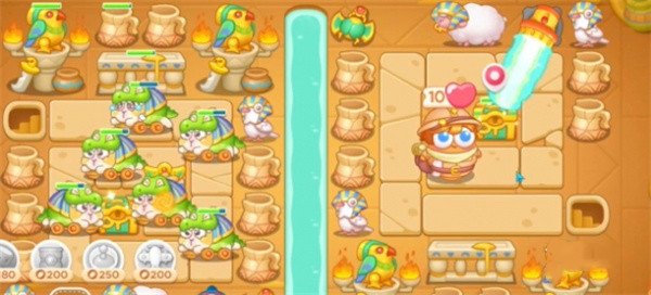 Defend the radish 4 Pharaoh's Return Level 118 Pictures and Texts