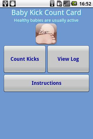 Baby Kick Count Card
