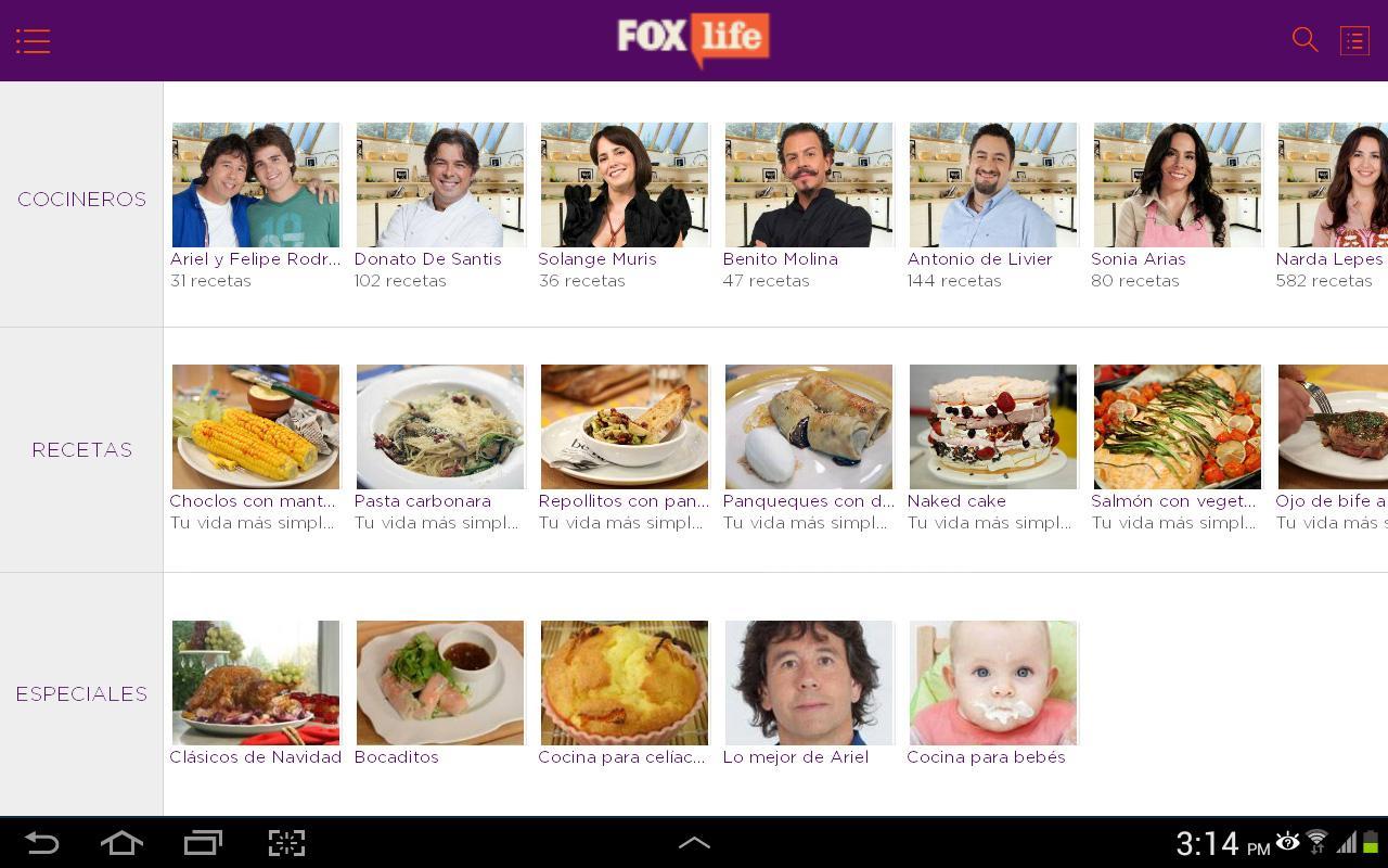 Recetas FOX Life