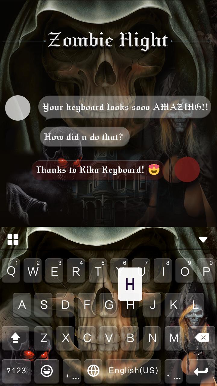 Zombie Night Emoji iKeyboard