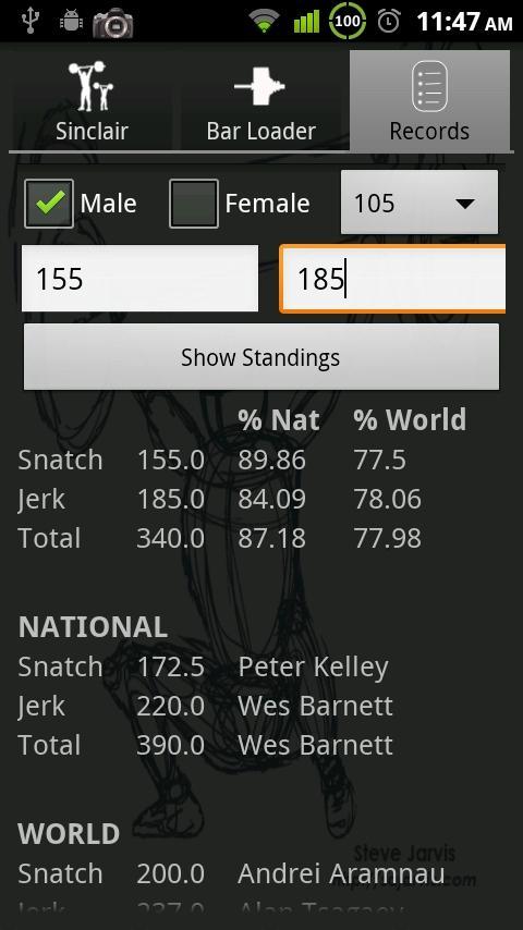 Weightlifting Calculator