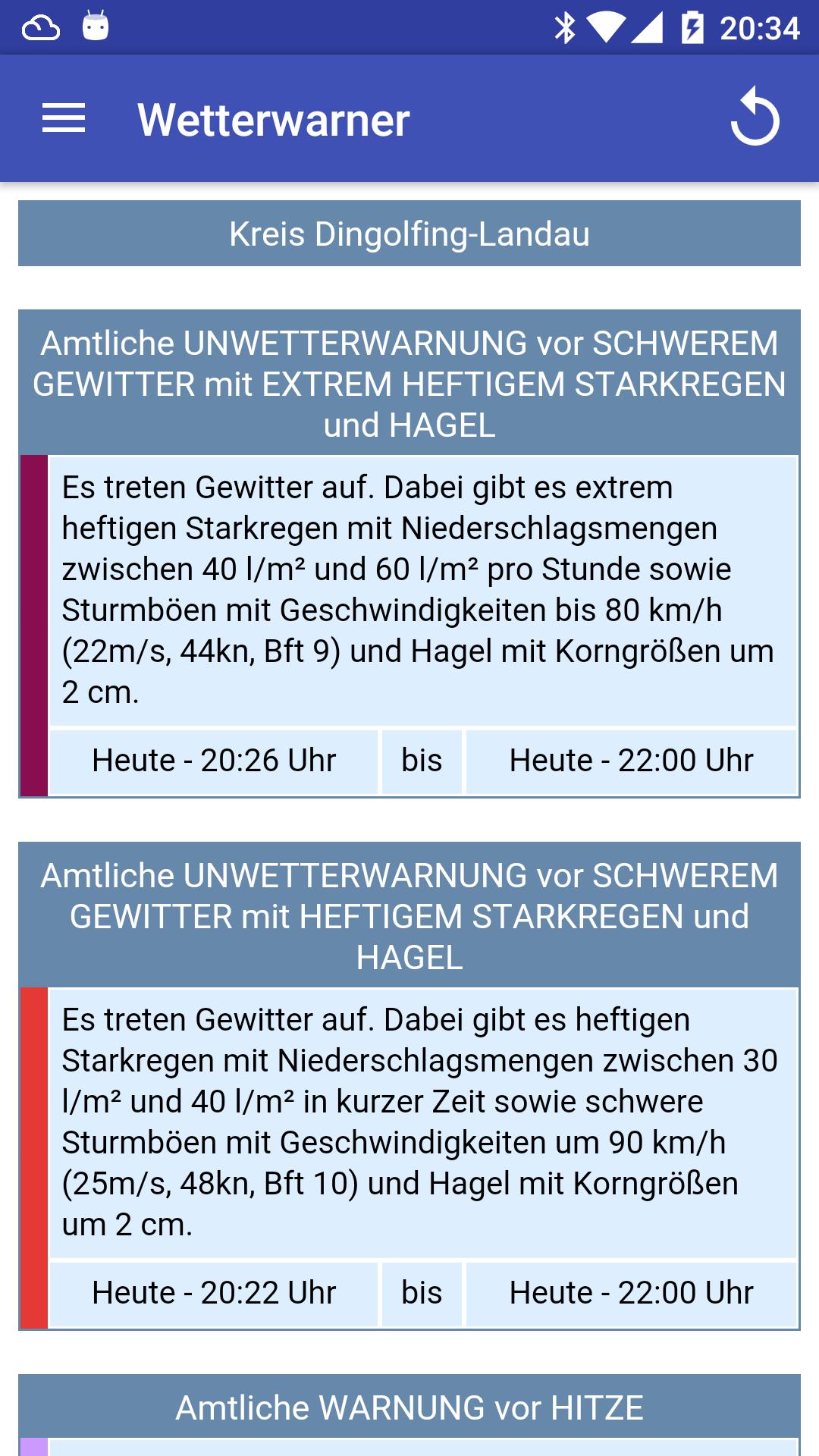 Wetterwarner [Widget]