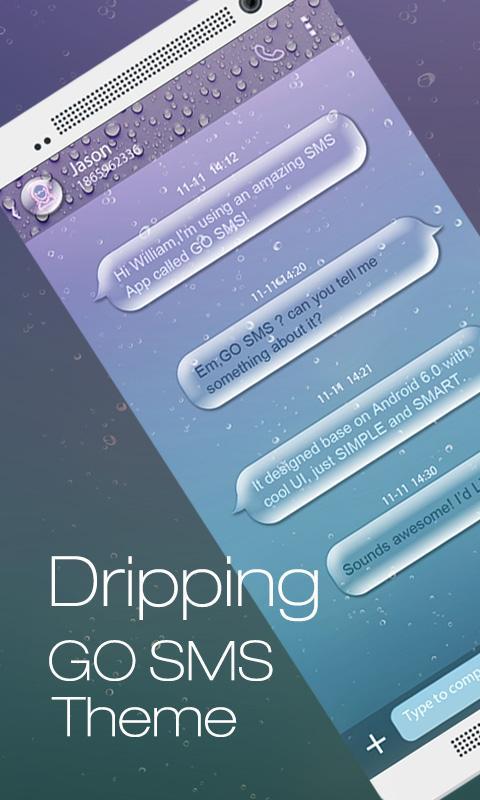 GO SMS PRO DRIPPING THEME