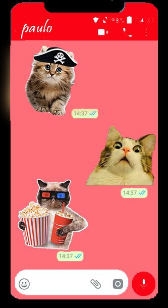 Cats Funny Stickers for WhatsApp 2019