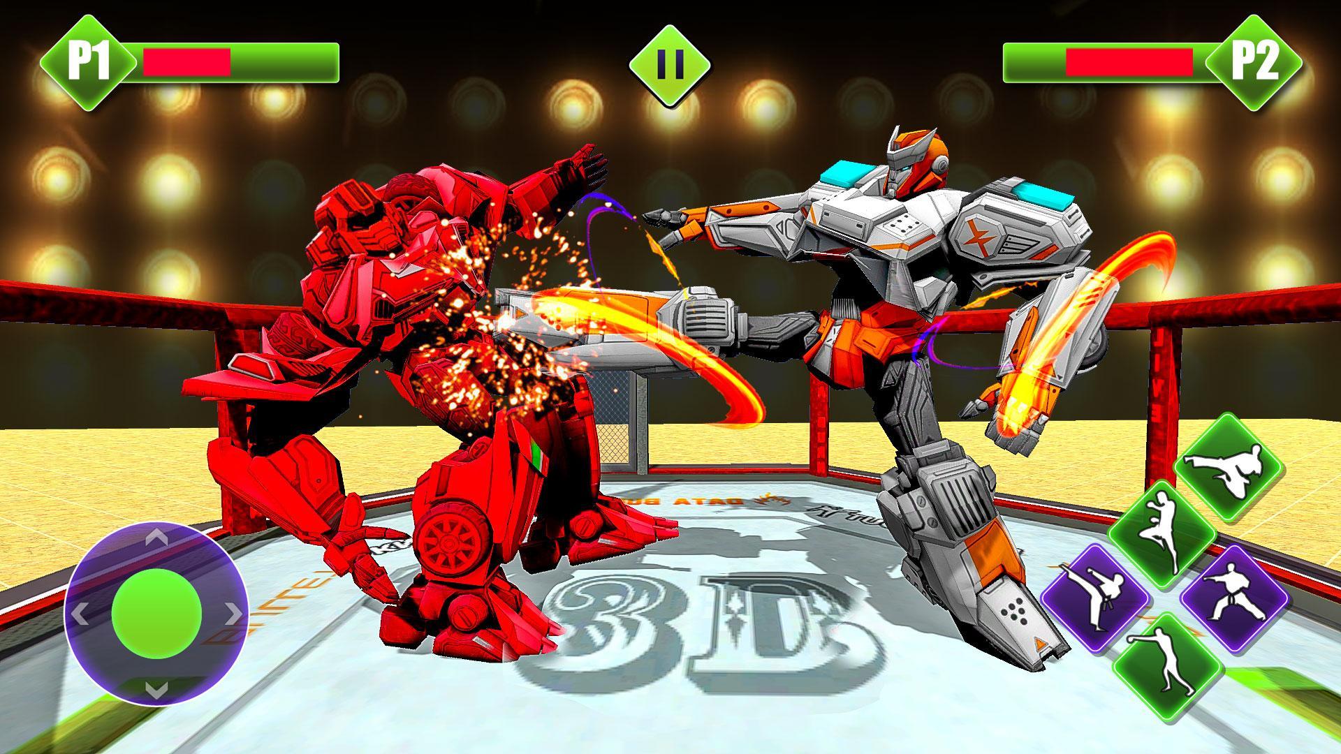 Robot Ring Battle Fighting Are