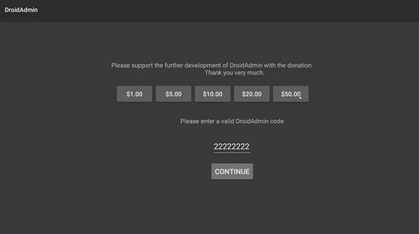 DroidAdmin for Android - Advice