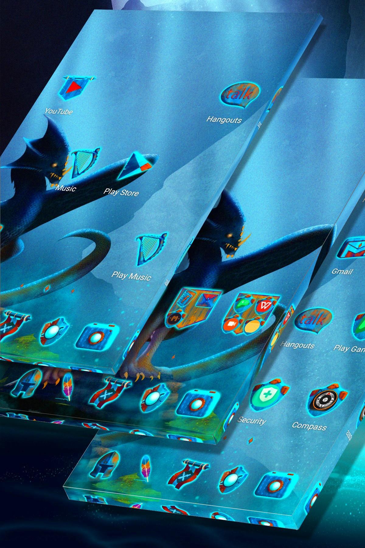 Dark Dragon Launcher Theme