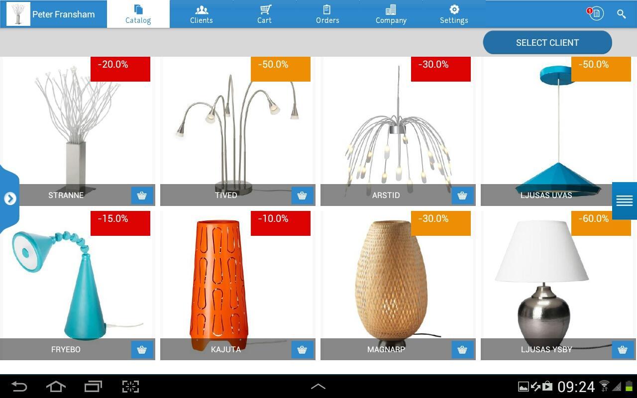 Order Taking CRM for Sales Rep