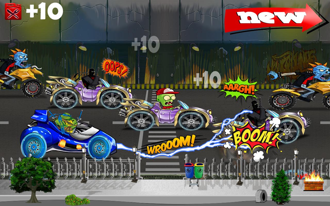 turtle car racing ninja