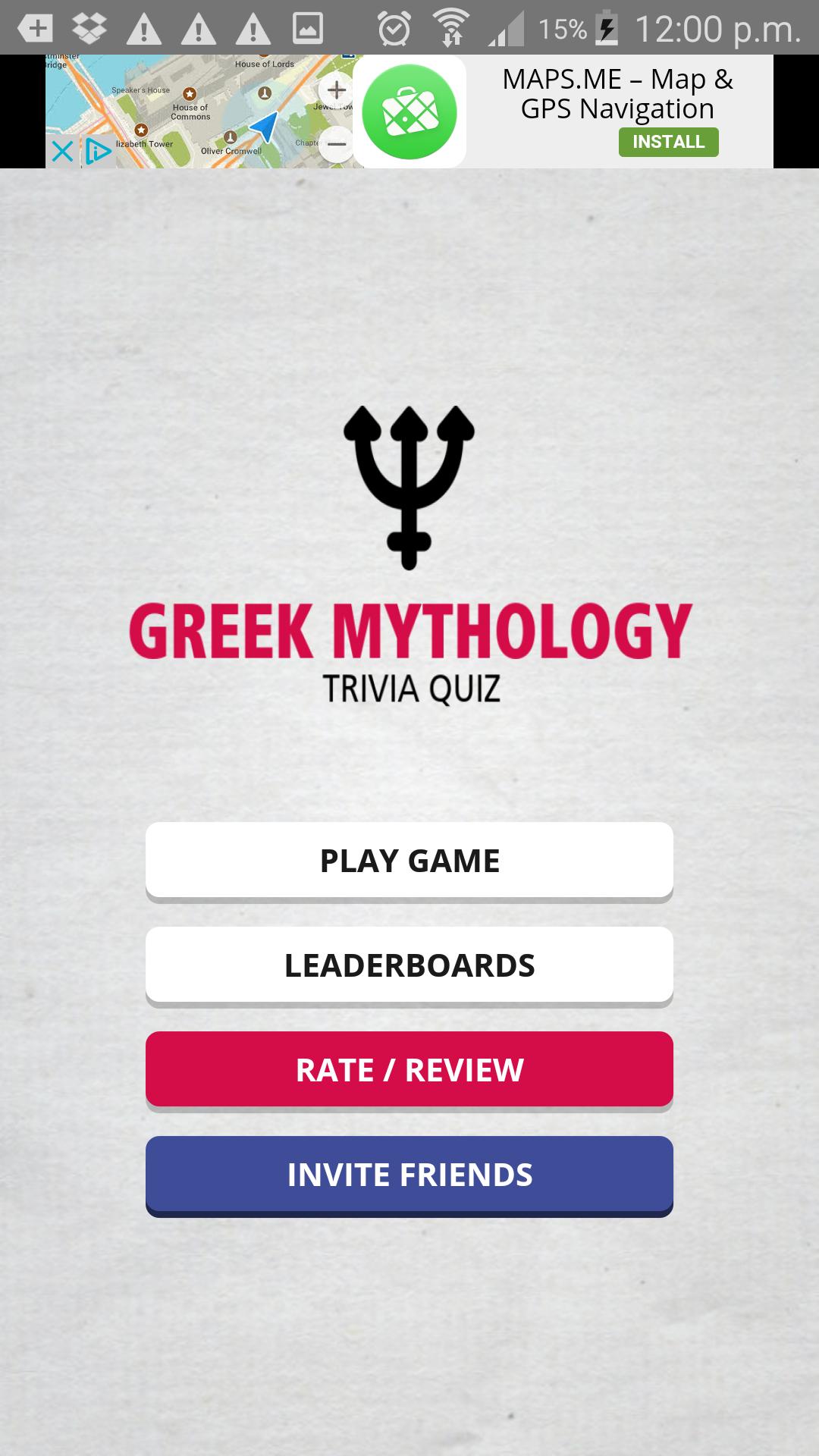 Greek Mythology Trivia
